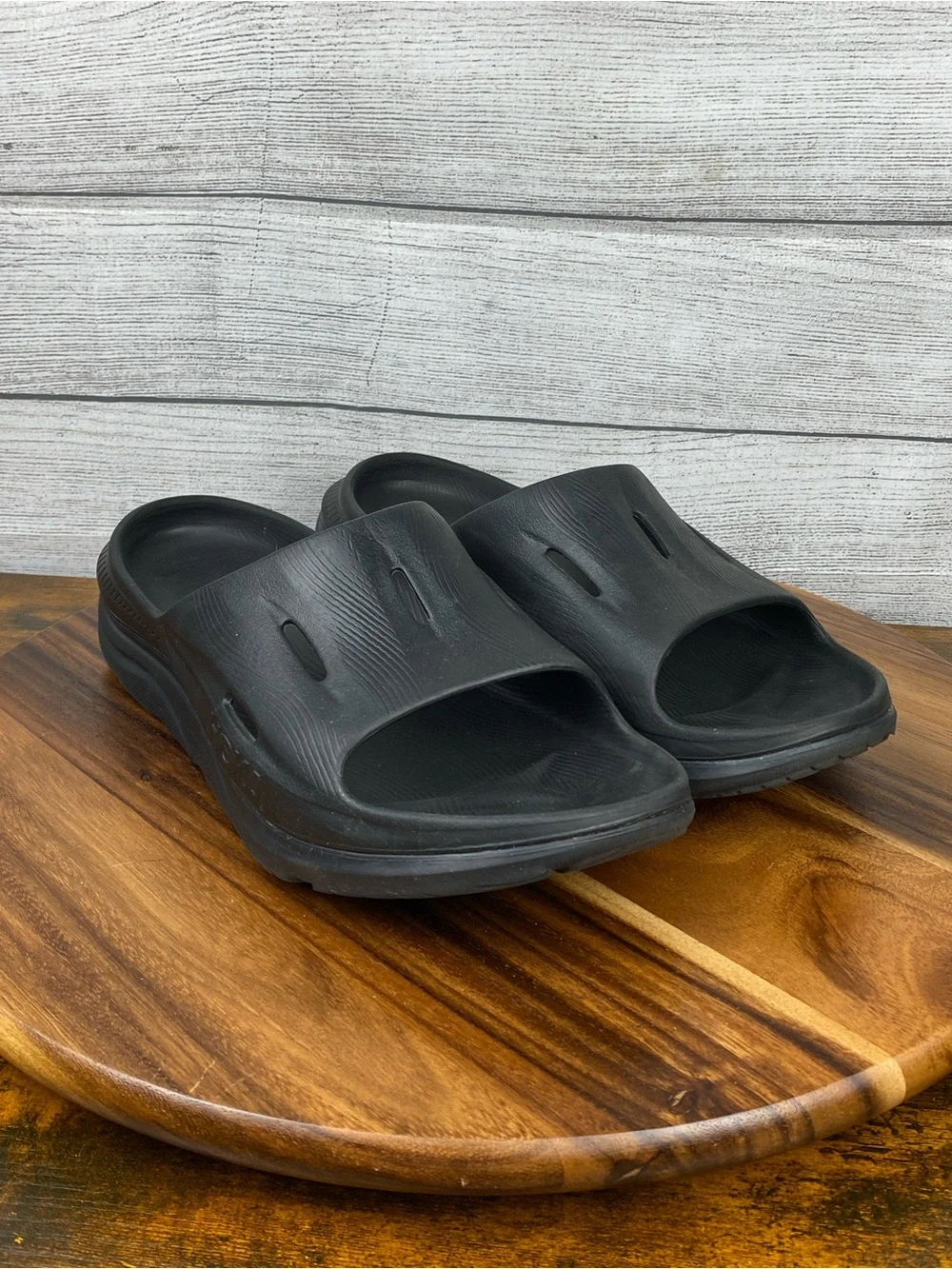 HOKA One One Ora Recovery Slide 3 Black Sandals Men’s Shoe Size 13